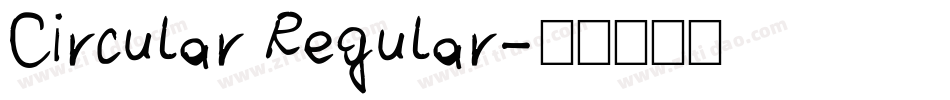 Circular Regular字体转换